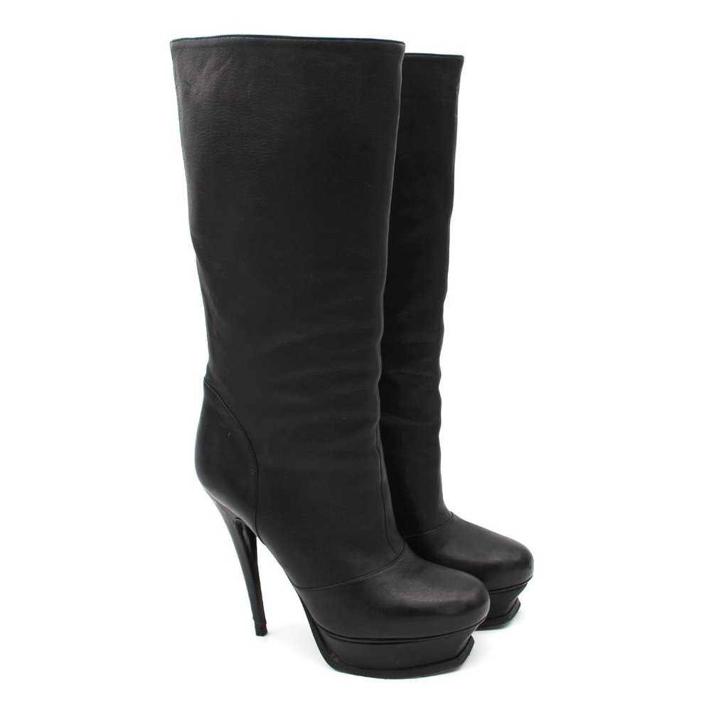 Yves Saint Laurent Black Heeled Boots